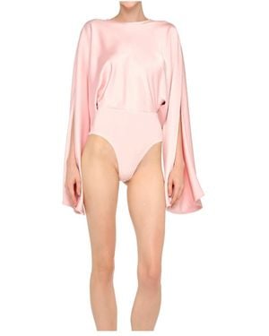 Norma Kamali Reverse Obie Bodysuit - Pink