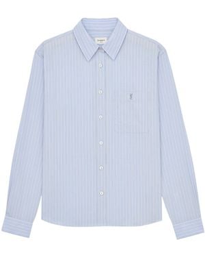 Saint Laurent Shirt Rayee - Blue