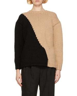 Partow Logo Color-Matching Knitted Jumper - Black
