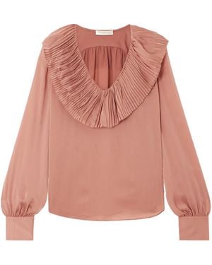 Ulla Johnson Pleated Shirt - Pink