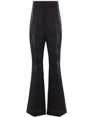 Rick Owens High Waist Flared Pants - Black