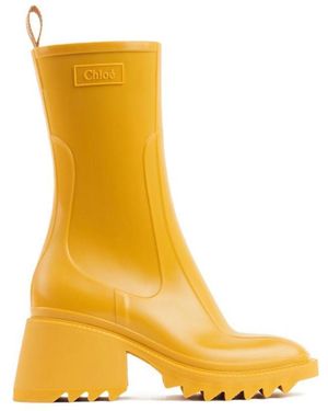 Chloé Betty 65Mm Boots - Orange
