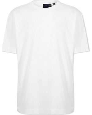 Canada Goose Classic Embroidered Logo Shortsleeve Tshirt - White