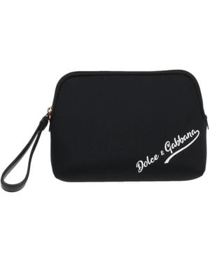 Dolce & Gabbana Minimalist Solid Clutch Bag - Black