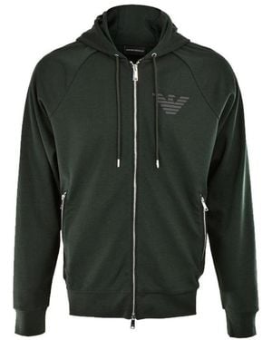 Emporio Armani Hoded Logo Casual Jacket - Green