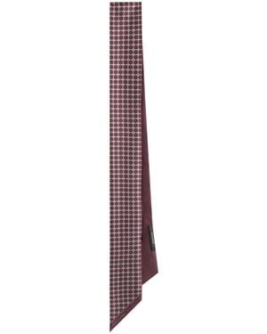Tagliatore Geometric Print Scarf - Purple