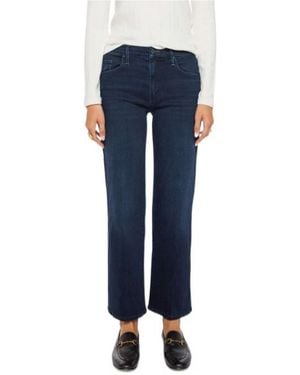 Mother The Mid Rise Rambler Zip Ankle - Blue
