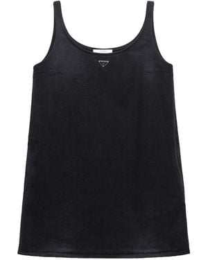 Prada Denim Mini-Dress - Black