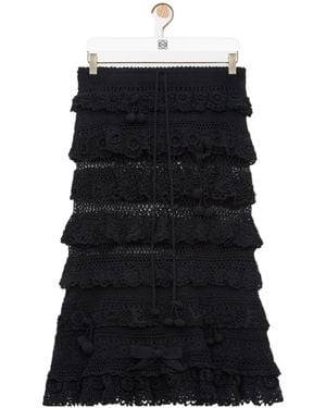Loewe Mid-Waisted Skirt - Black