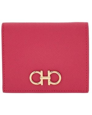 Ferragamo Gancini Compact Wallet - Pink