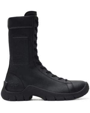 Burberry Leather Tone Boots - Black