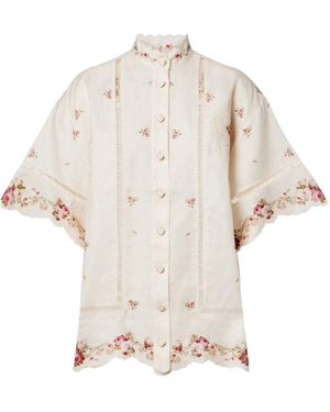 Zimmermann Short-Sleeved Shirt - White