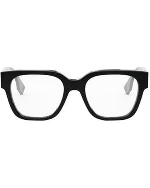 Fendi Eyewear Square Frame Glasses - White
