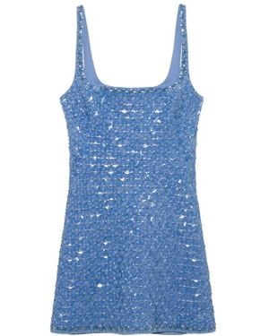 Jonathan Simkhai Ziva Embellished Mini Dress - Blue