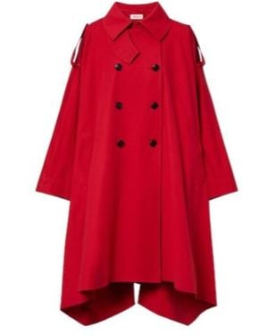 Rohe Cotton-Blend Trench Coat - Red