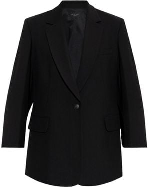 Rag & Bone Long-Sleeved Suit Jacket - Black