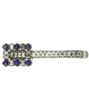 Roger Vivier Bijoux Crystal Hair Clips - White