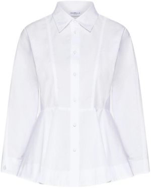 Marella Long-Sleeve Button-Up Shirt - White