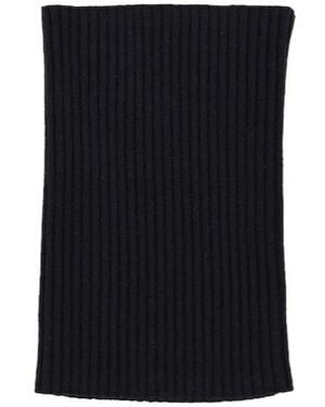 Max Mara Solidcolor Ribbed Waistcoat Belt - Black