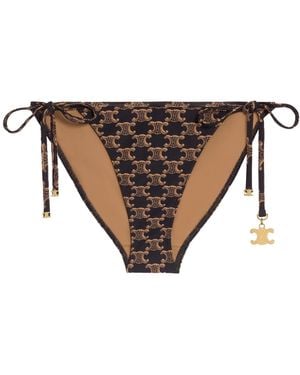 Celine Triomphe Swimsuit Bottom - Brown