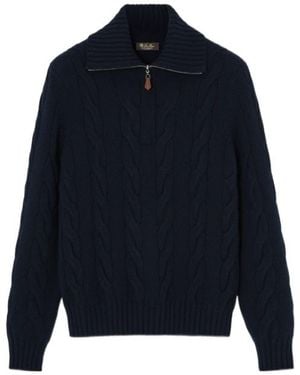 Loro Piana Napier Jumper - Blue