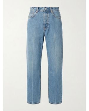 Gucci Low Waist Cropped Denim Trousers - Blue