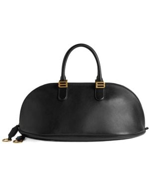 Balenciaga Bolero Bowling Bag Medium - Black