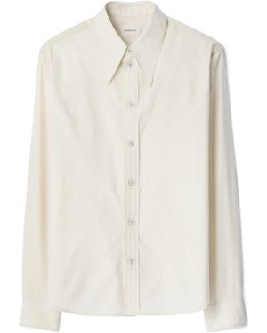 Lemaire Pointed Collar Button-Up Shirt - White