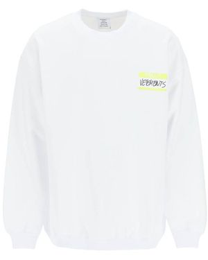 Vetements Logo Sweater - White