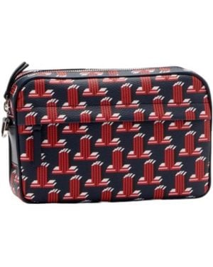 Lanvin Logo Shoulder Bag - Red