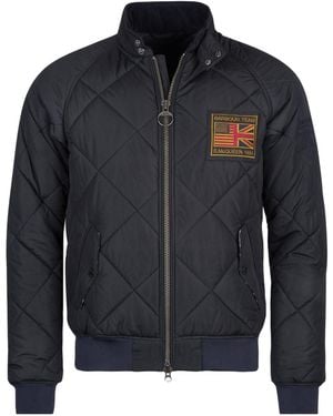 Barbour Diamond-Quilted Cropped Jacket - Blue