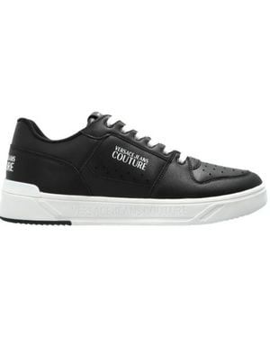 Versace Jeans Couture Couture Logo Printed Low-Top Sneakers - Black