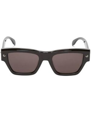 McQueen Eyewear Rectangular Frame Sunglasses - Multicolor