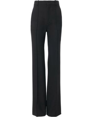Chloé Virgin-Wool Tailored Trousers - Black