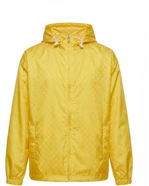 Gucci Gg Hooded Bomber Jacket - Yellow