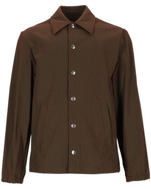 Dries Van Noten Vorries Coated Short Jacket - Brown