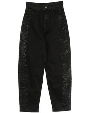 Liu Jo Rhinestone-Embellished Jeans - Black