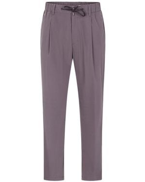 Herno Drawstring Casual Trousers - Purple
