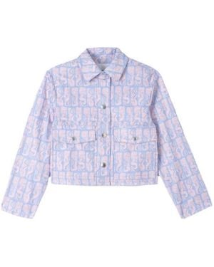 KENZO Printed Pattern Casual Jacket - Purple