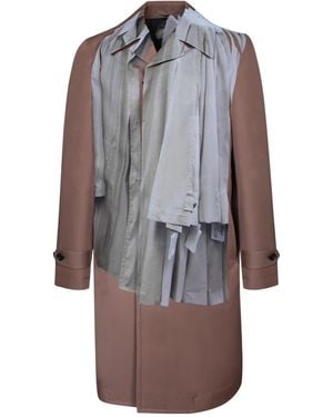 Comme des Garçons Comme Des Garçons Homme Plus Ruffle Panel Coat - Grey