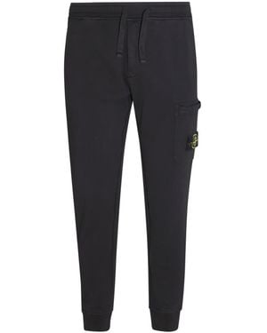 Stone Island Cotton Pants - Black