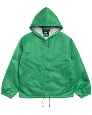 Stussy Hooded Drawstring Jacket - Green