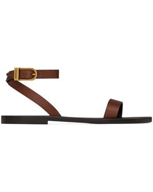 Saint Laurent Sahara Sandals - White