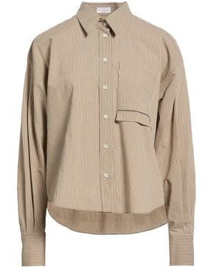 Brunello Cucinelli Striped Long-Sleeve Shirt - Natural