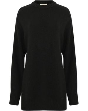 Loulou de Saison Round-Neck Pullover Sweater - Black