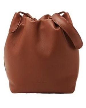 Loro Piana Leather Bucket Bag - Brown
