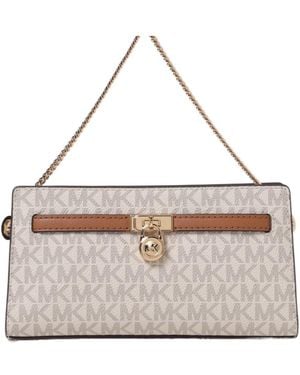 Michael Kors Michael Hamilton Moderne Extra-Small Signature Logo Crossbody Bag - Natural
