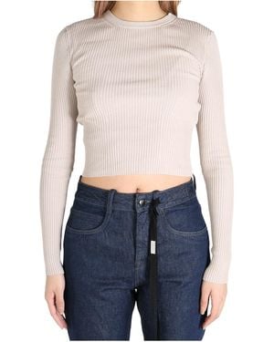 Ann Demeulemeester Kati Cropped Jumper - Blue