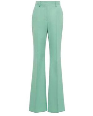 Sportmax High-Rise Flared Trousers - Green