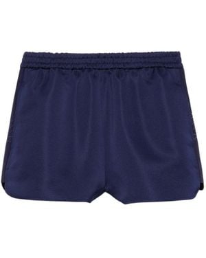 MAX&Co. Duchesse Satin Shorts - Blue